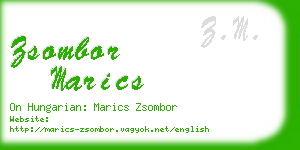 zsombor marics business card
